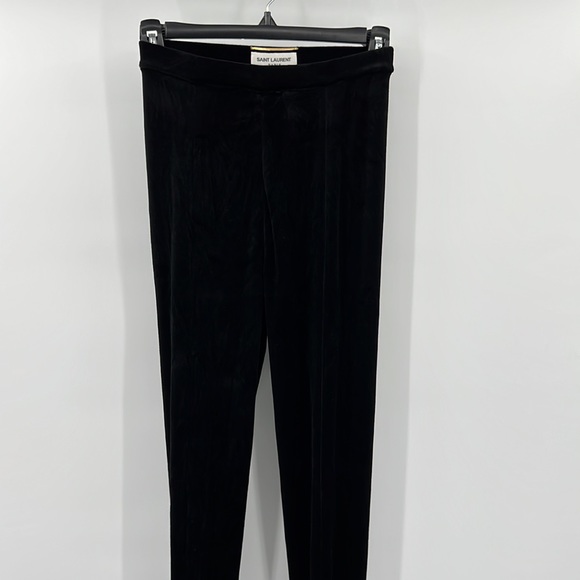 ❌SOLD❌ Saint Laurent Velvet Phantom Pantaboots Nero & Pearl WAIST 34 \ SHOES 38 - Picture 7 of 17